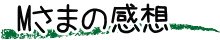 H2さまの感想